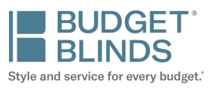 The logo for budget blinds